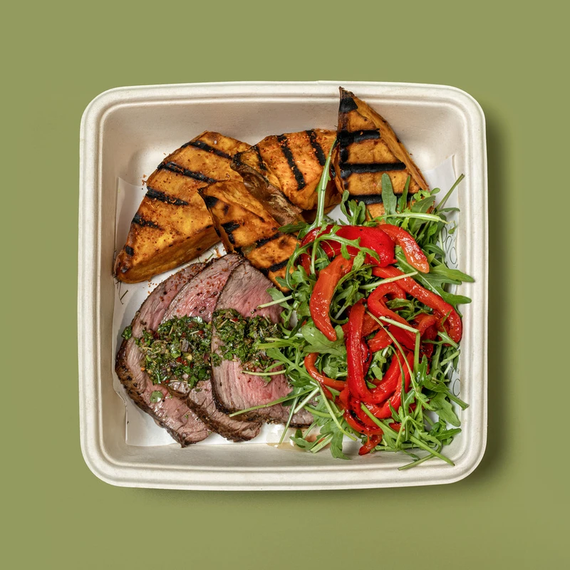 Chimichurri Beef & Sweet Potato Bowl