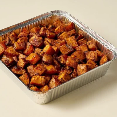 Masala Spiced Sweet Potato (feeds 10)