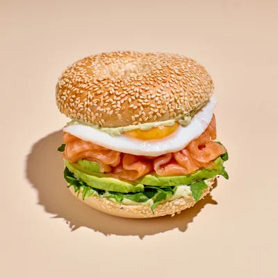 NEW! Salmon Breakfast Bagel
