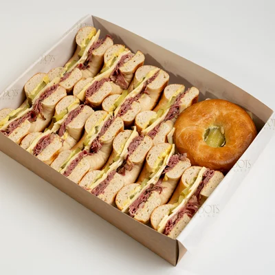 Pastrami, Pickles & Mustard Mayo Bagel