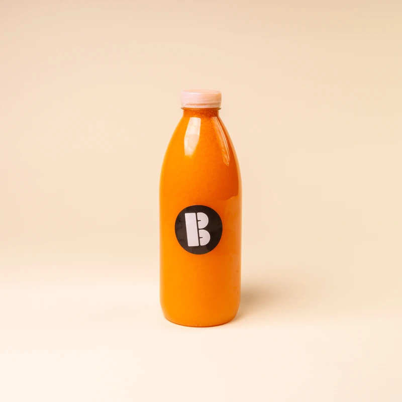 Freshly Squeezed Orange & Carrot Juice (1L - Serves 4 people)