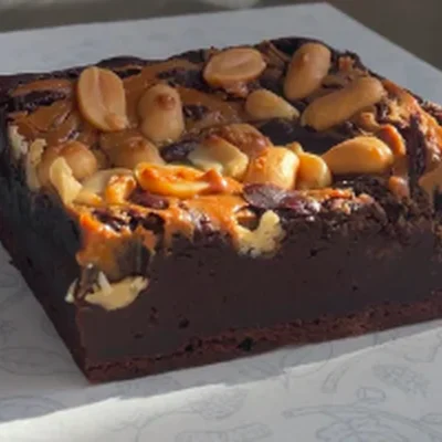 Vegan & No Gluten Peanut Butter Brownies