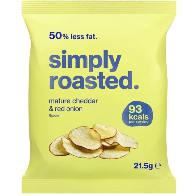 Simply Roasted Crisps Mature Cheddar & Red Onion