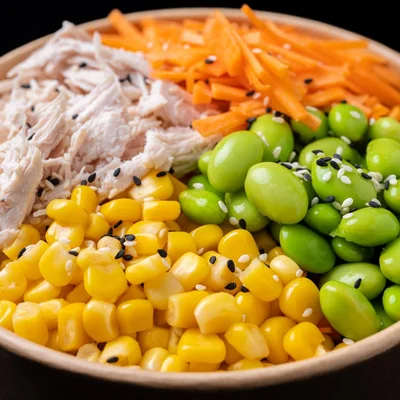 Pulled Chicken Rice Bowl